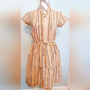 Fiori di Zucca casual button down dress size 4